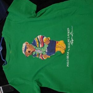 Polo by Ralph Lauren Kids T-Shirt with Bear Graphic - Green